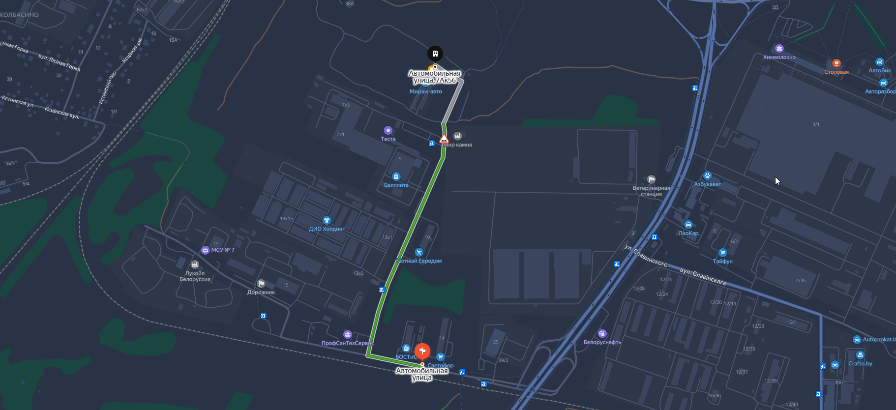 Схема проезда